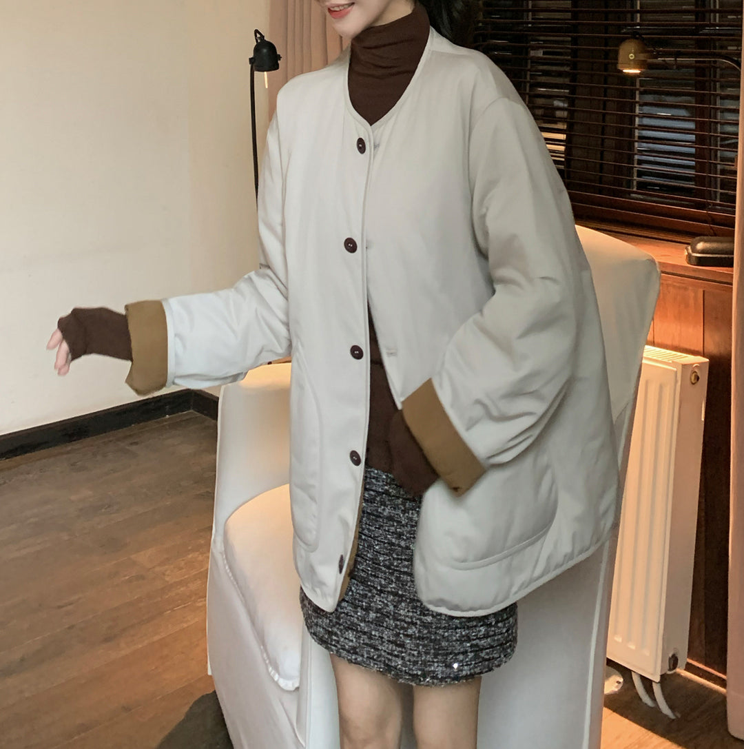 Damen Bequeme oversized Jacke Drune