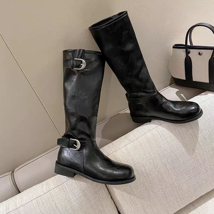 Damen Elegante und komfortable Stiefel Drune
