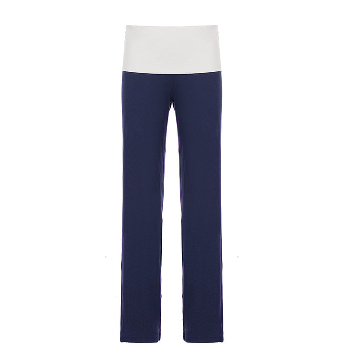 Damen Flared Leggings mit Blumenmuster Drune