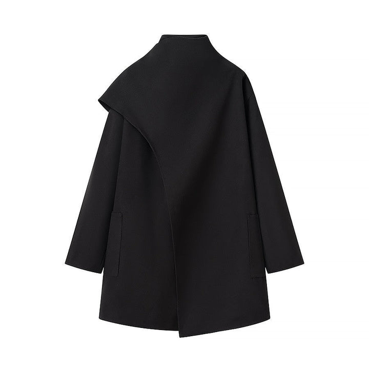 Drune | Stehkragen Cape-Stil Mantel