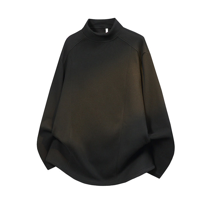 Herren Oversize Stehkragen-Sweatshirt mit Raglanärmeln und dezentem Farbverlauf Drune