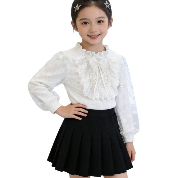 Mädchen Festliche Bluse Drune