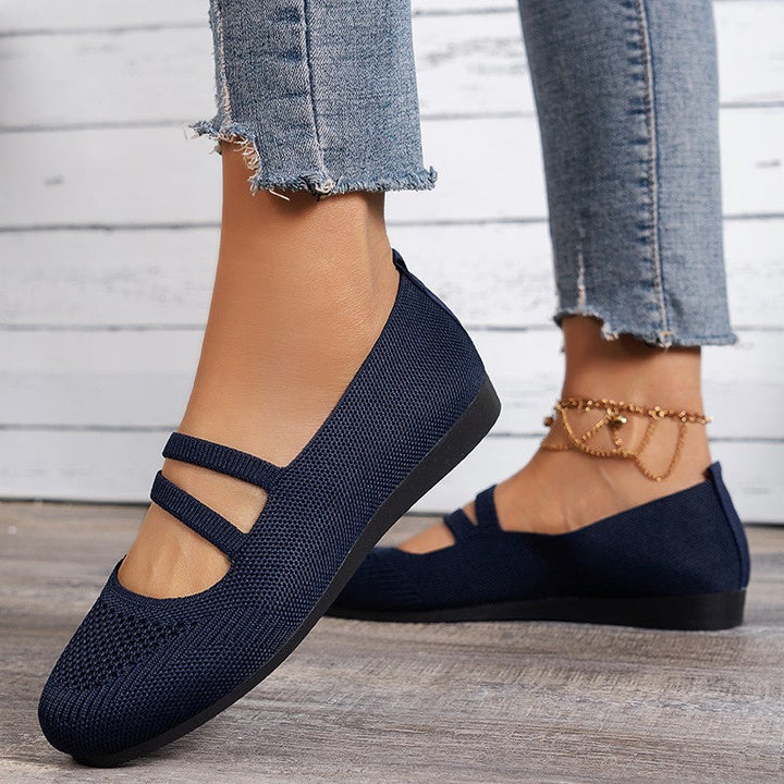 Atmungsaktive Mesh flache Schuhe Drune