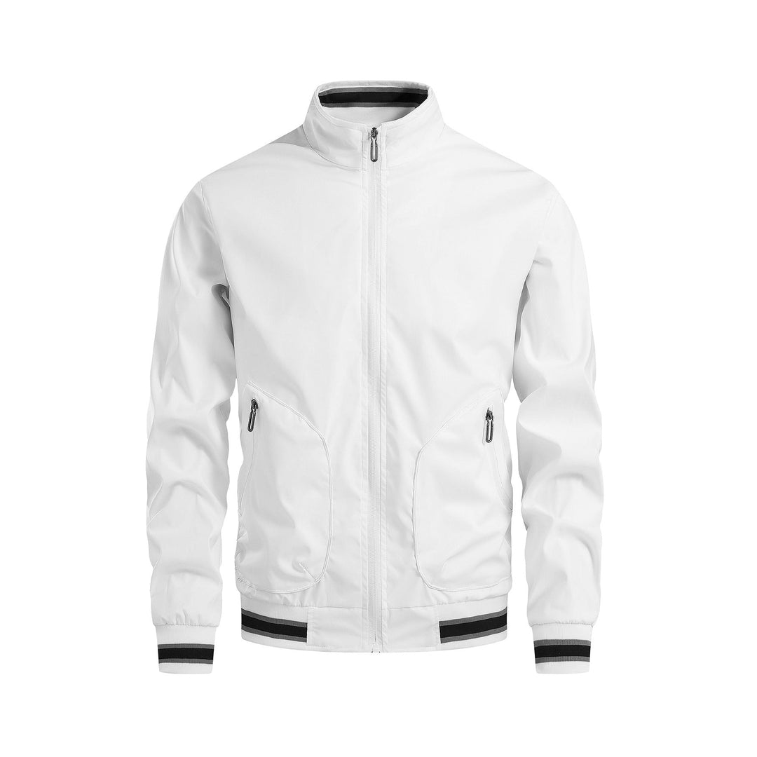 Herren sportliche Übergangsjacke mit hohem Kragen und praktischen Reißverschlusstaschen Drune