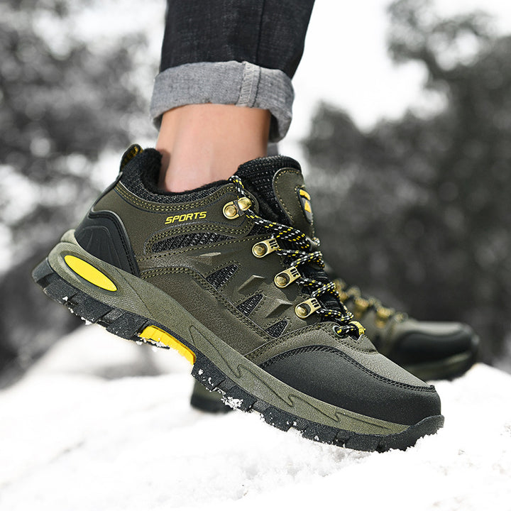 Damen Gefütterte Winter-Trekking‑Halbschuhe mit wasserdichter Oberfläche und griffiger Mehrzonenprofilsohle Drune