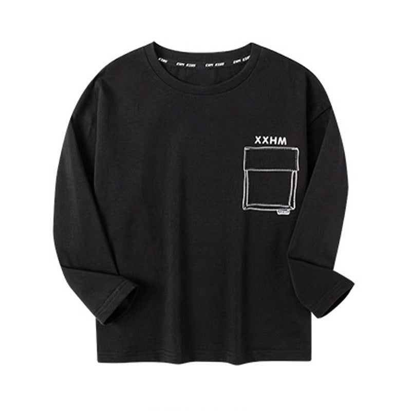 Unisex lässiges langärmliges T-Shirt mit kreativem Druck Drune