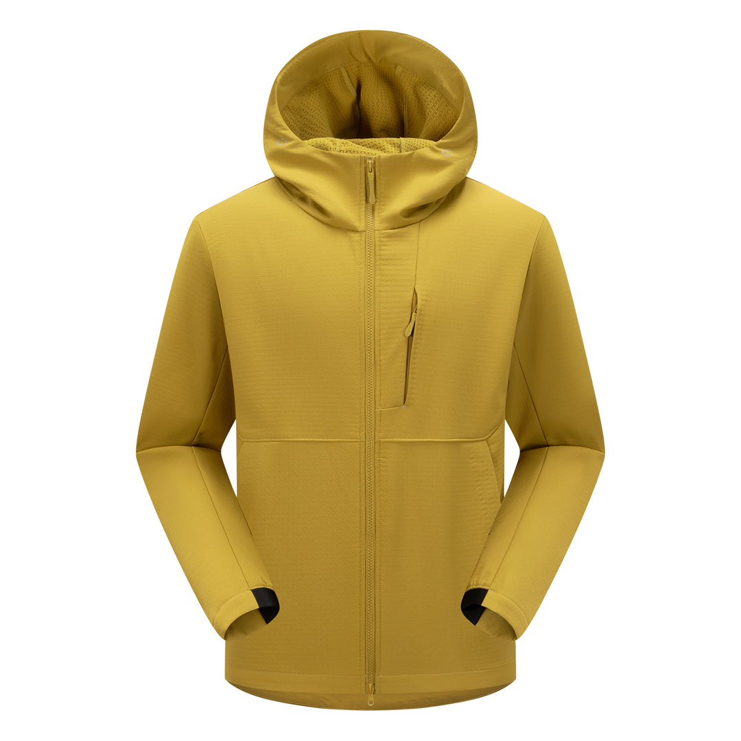 Herren Softshell-Funktionsjacke mit Wattierung, Kapuze & Zwei-Wege-Reißverschluss Drune