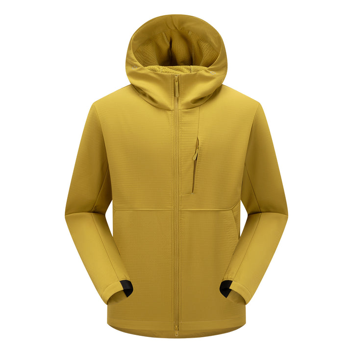 Herren Softshell-Funktionsjacke mit Wattierung, Kapuze & Zwei-Wege-Reißverschluss Drune