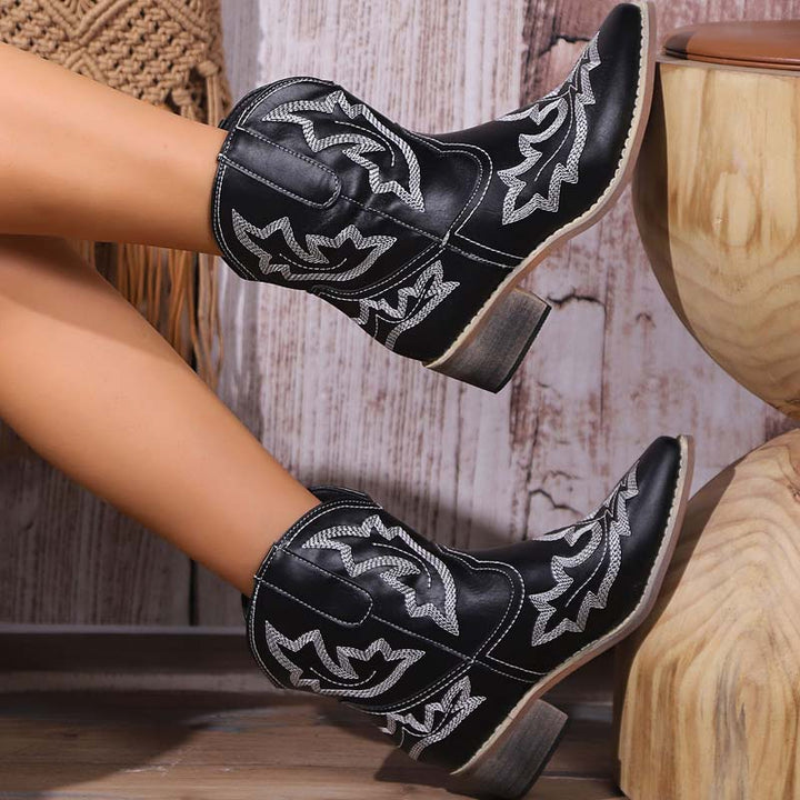 Drune | Vintage Bestickte Stiefel