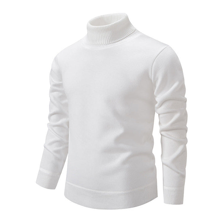 Herren Rollkragenpullover aus weichem Strick mit strukturiertem Design Drune