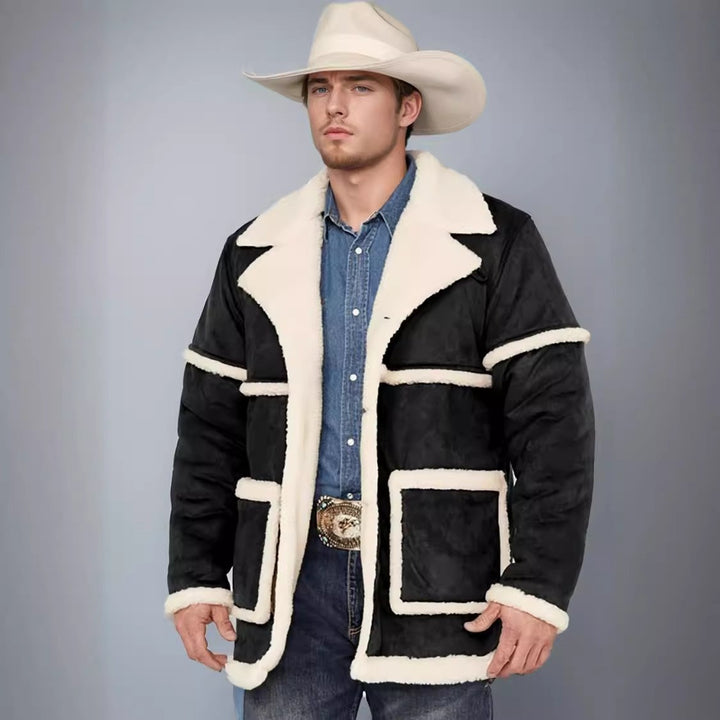Herren Lässige und gefütterte Outdoor-Jacke mit großen Taschen Drune