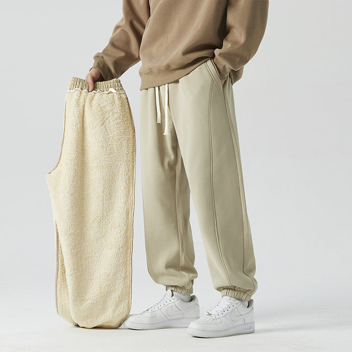 Herren Relaxed-Jogger mit elastischem Bund und abnehmbarem Teddyfutter Drune