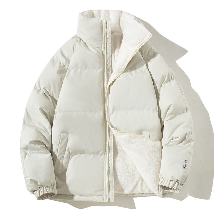 Damen gesteppte Thermo-Bomberjacke mit weichem Teddyfutter und hohem Stehkragen Drune