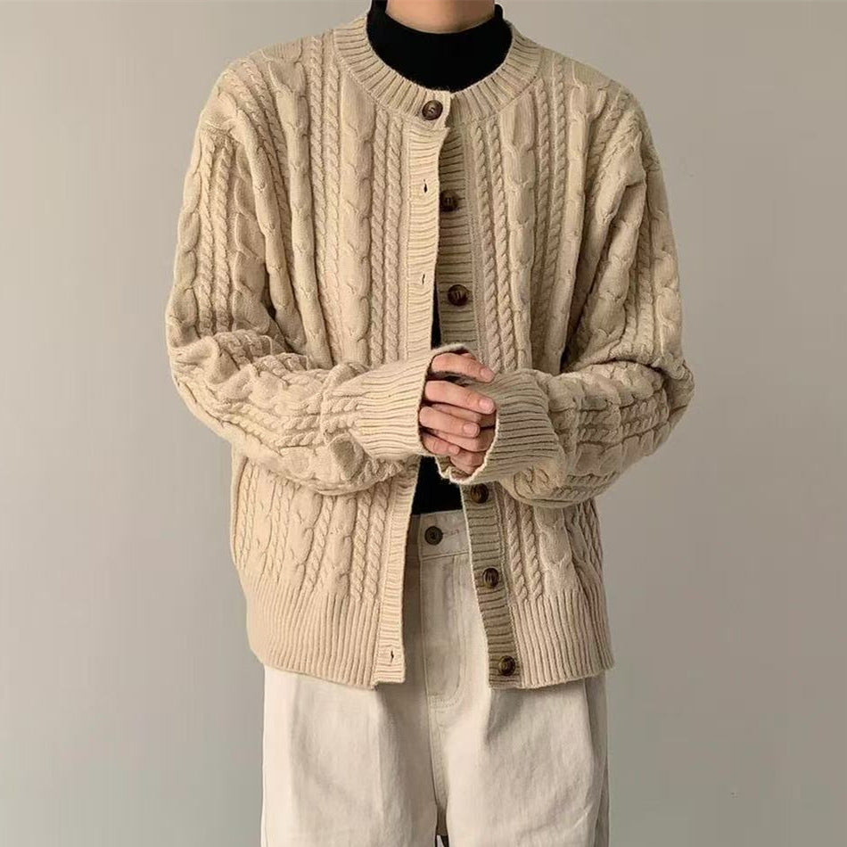 Damen Modische Strickjacke mit Knopfdetails Drune