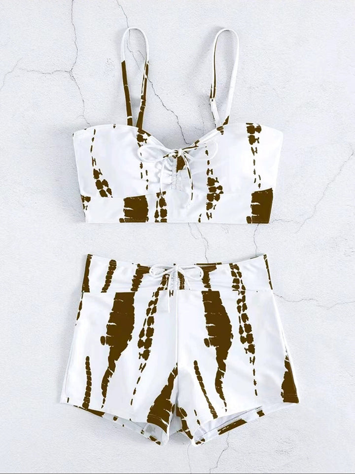 Damen Zweiteiliges Badeoutfit mit verspieltem Knotendesign Drune