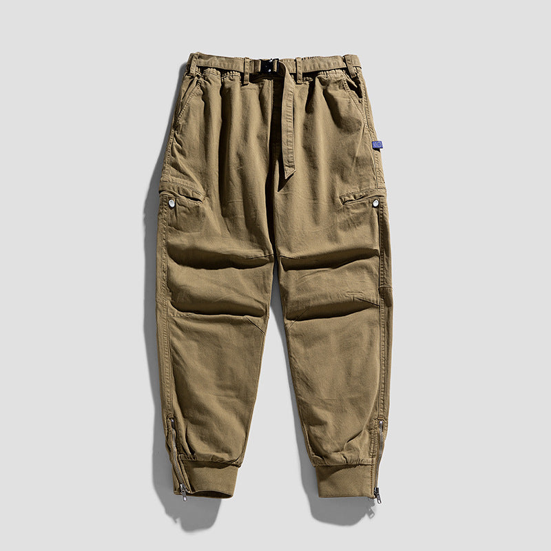 Herren Cargohose im Jogger‑Cut mit Multifunktions‑Taschen, verstärkten Knien und Reißverschlussbündchen Drune