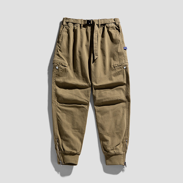 Herren Cargohose im Jogger‑Cut mit Multifunktions‑Taschen, verstärkten Knien und Reißverschlussbündchen Drune