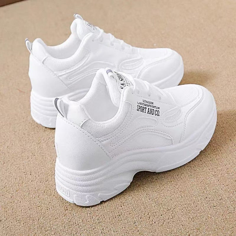 Damen Modische Chunky Sneakers mit ergonomischer Dämpfung und stabiler Sohle Drune