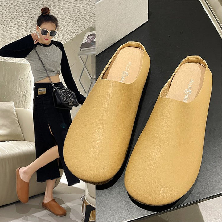 Damen Clogs mit weichem Obermaterial und rutschfester Sohle Drune
