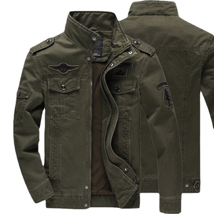 Herren Militärjacke im Biker-Stil Drune
