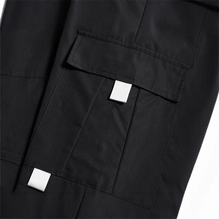 Herren Utility-Cargohose im Joggerstil mit Tunnelzugbund, elastischen Beinabschlüssen & Mehrfachtaschen Drune
