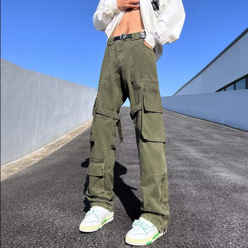 Herren Cargo-Hose mit modernen Zip-Elementen und multifunktionalen Taschen Drune