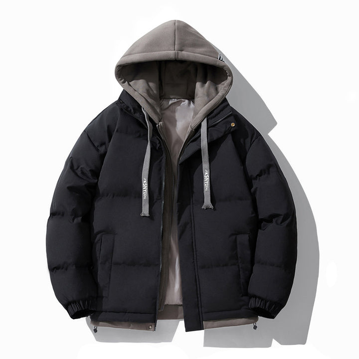 Herren Wattierte Steppjacke mit integriertem Kapuzen-Layer und winddichter Außenhülle Drune