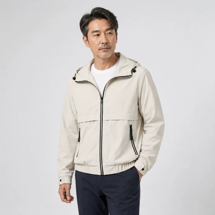 Herren Leichte Regenjacke mit verstellbarer Kapuze Drune