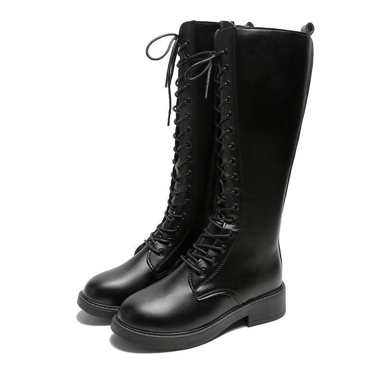 Damen Hohe Schnürstiefel mit robustem Obermaterial und modischem Design Drune