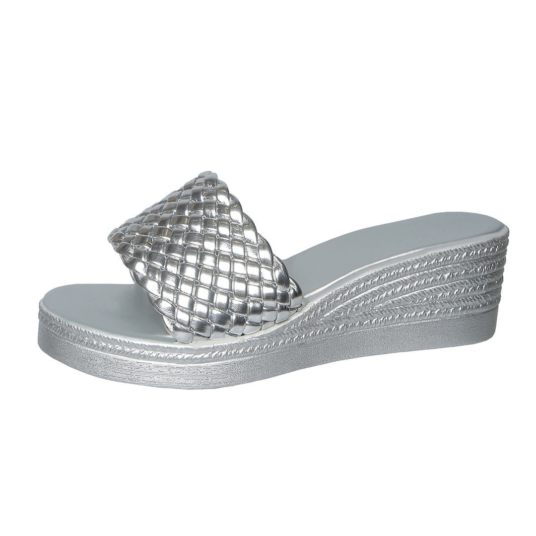 Damen Wedge-Sandalen mit geflochtenem Riemen und ergonomischer Sohle Drune