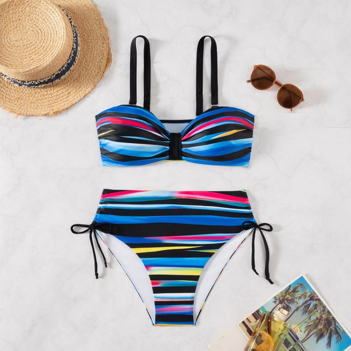 Damen-Bikini-Set mit raffinierten Knoten-Detail Drune