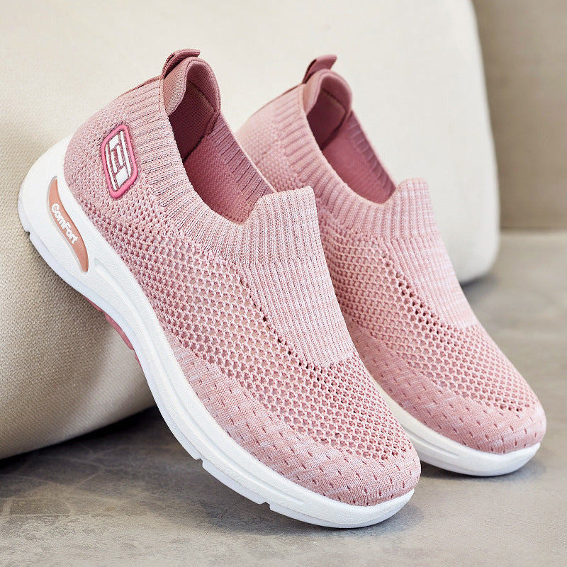 Damen Atmungsaktive Slip-On Sneakers mit weichem Stretch-Obermaterial Drune