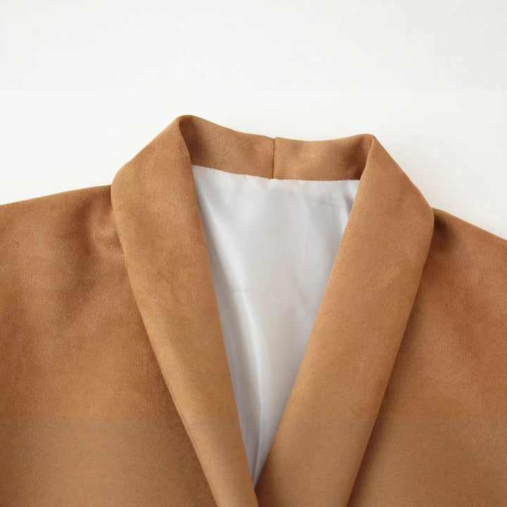 Damen elegante Blazerjacke mit praktischen Taschen und modernem Schnitt Drune