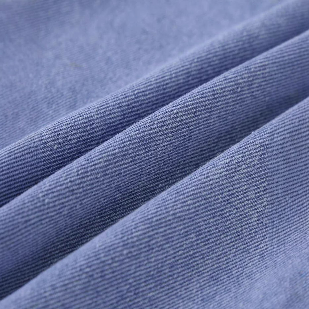 Herren bequeme Denim-Hose mit elastischem Bund und tiefen Taschen Drune