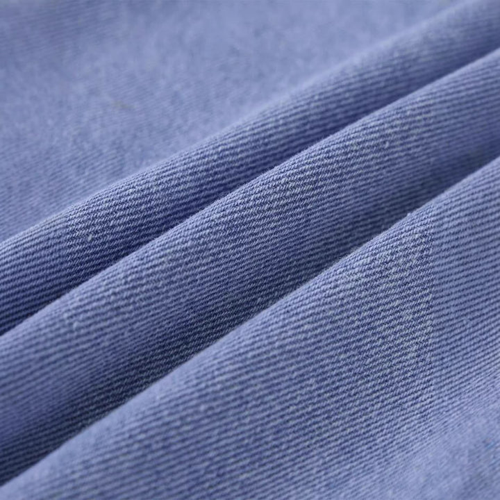 Herren bequeme Denim-Hose mit elastischem Bund und tiefen Taschen Drune