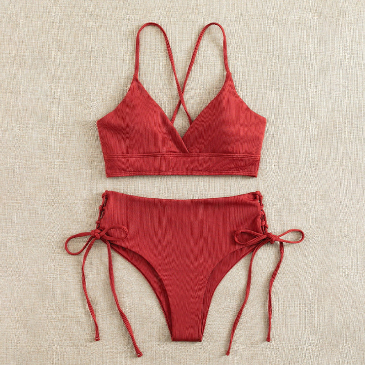 Damen Triangel-Bikini mit raffinierten Kordeldetails Drune