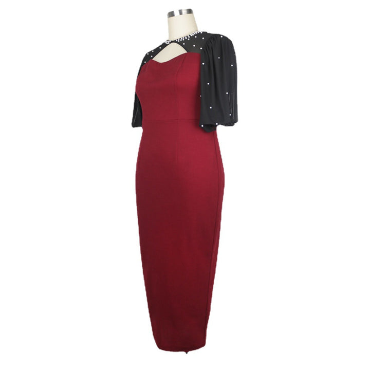 Damen Kleid mit eleganten transparenten Ärmeln Drune
