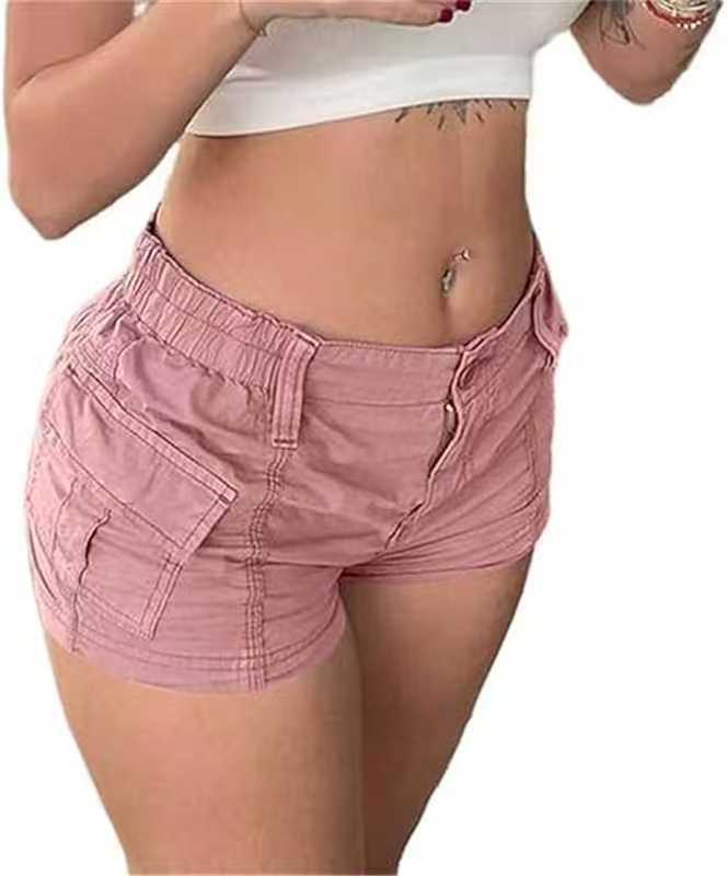 Damen Cargo-Shorts mit praktischen Taschen und elastischem Bund Drune