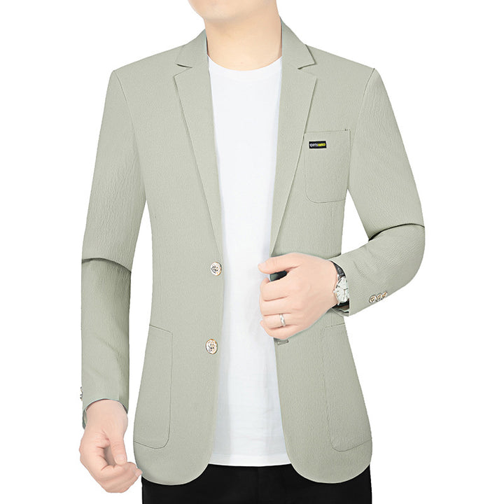 Herren Modernes Stretch Business-Sakko mit schmalem Schnitt und aufgesetzten Taschen Drune