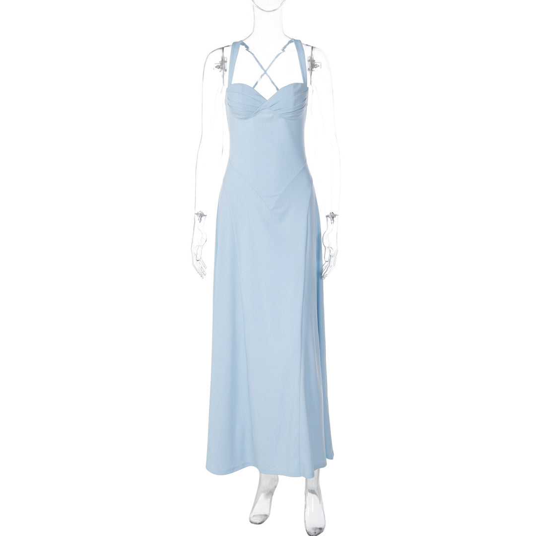 Damen Elegantes Maxikleid mit raffinierten Trägerdetails und schmeichelndem Schnitt Drune