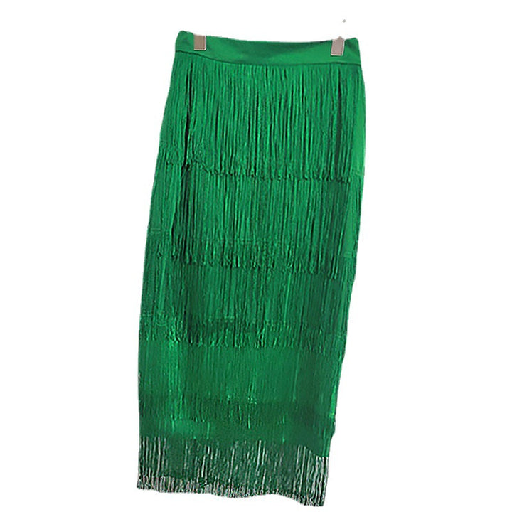 Damen Fransenrock aus weichem Material Drune