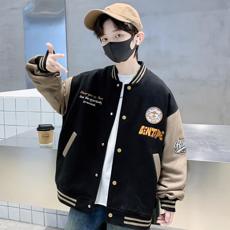 Unisex lässige Collegejacke mit einzigartigen Stickereien Drune