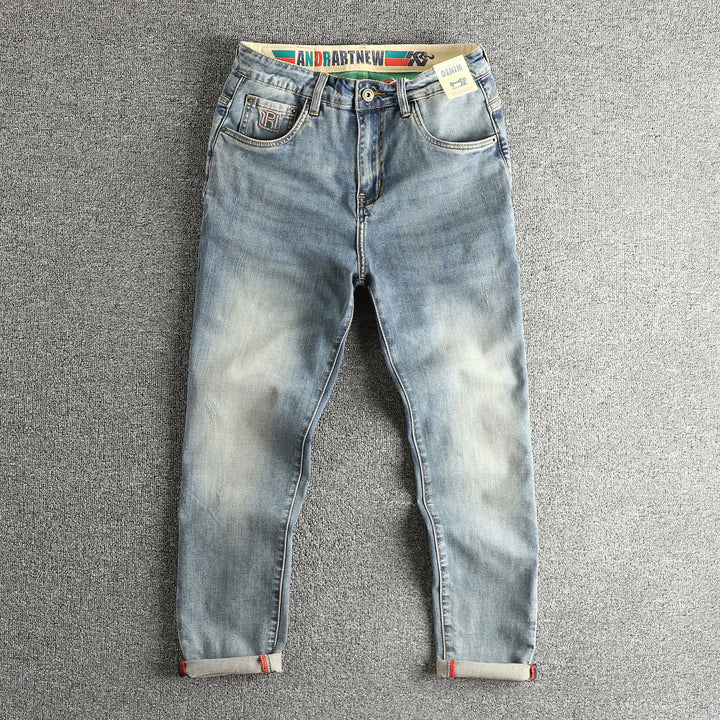 Damen Slim-Fit Jeans mit modischem Destroyed-Look und praktischem Umschlag Drune
