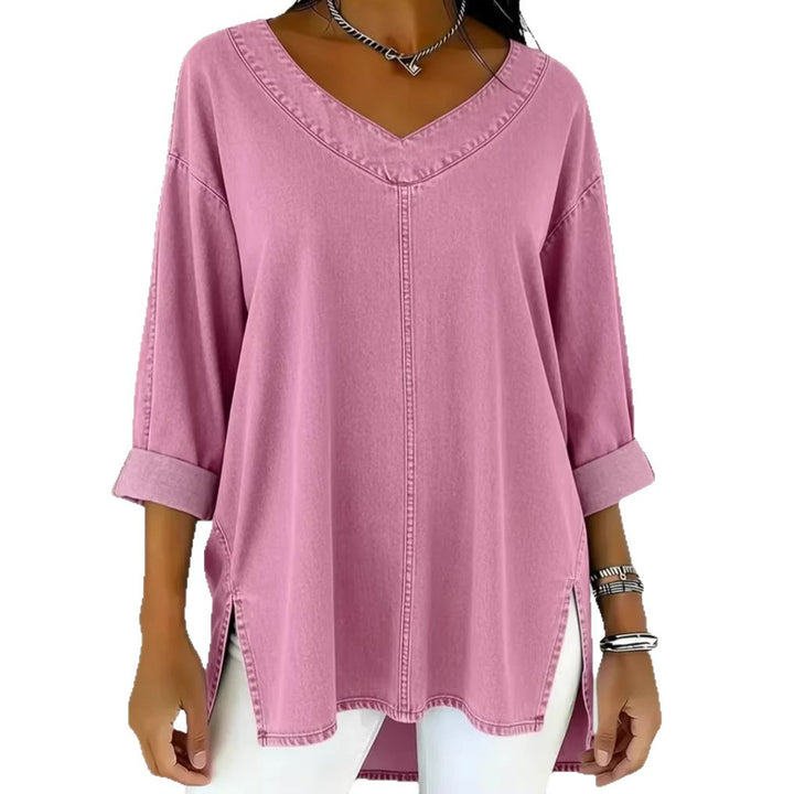 Damen Lässige Denim Tunika