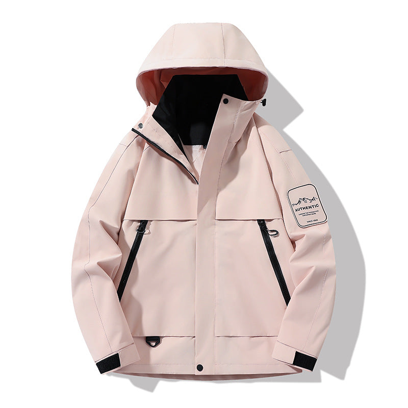 Herren multifunktionale Wasserfeste Softshell-Regenjacke mit abnehmbarer Fleece-Innenjacke Drune