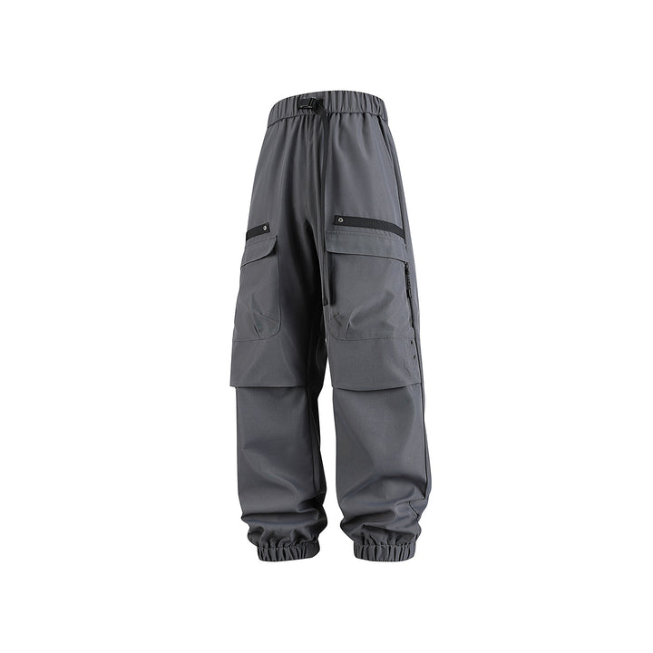 Herren weite Cargo-Jogginghose im Tech‑Utility‑Look mit elastischem Bund und multifunktionalen Klapptaschen Drune
