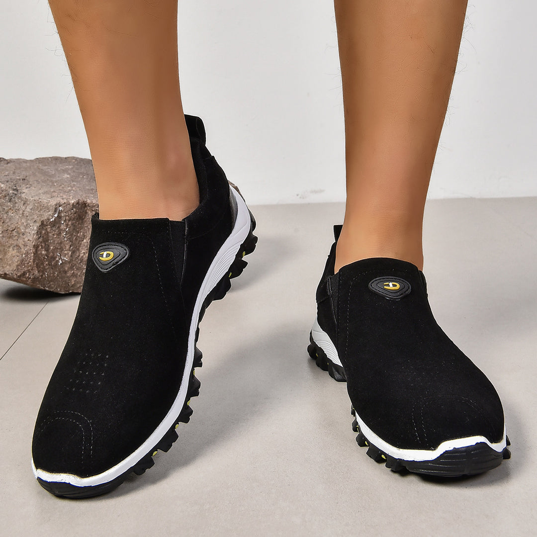 Herren nan sportlicher Schlupf-Sneaker mit elastischem Einstieg stoßdämpfender Profilsohle und gepolstertem Komfortfußbett Drune