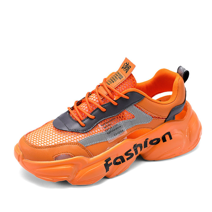 Unisex Voluminöse Chunky-Sneaker mit atmungsaktivem Mesh und profilierter Plateausohle Drune