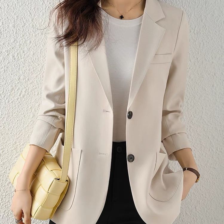 Damen Elegante Blazerjacke mit Taschen Drune