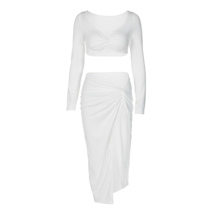 Damen Elegantes Maxikleid mit schulterfreier Gestaltung und drapierter Taillierung Drune